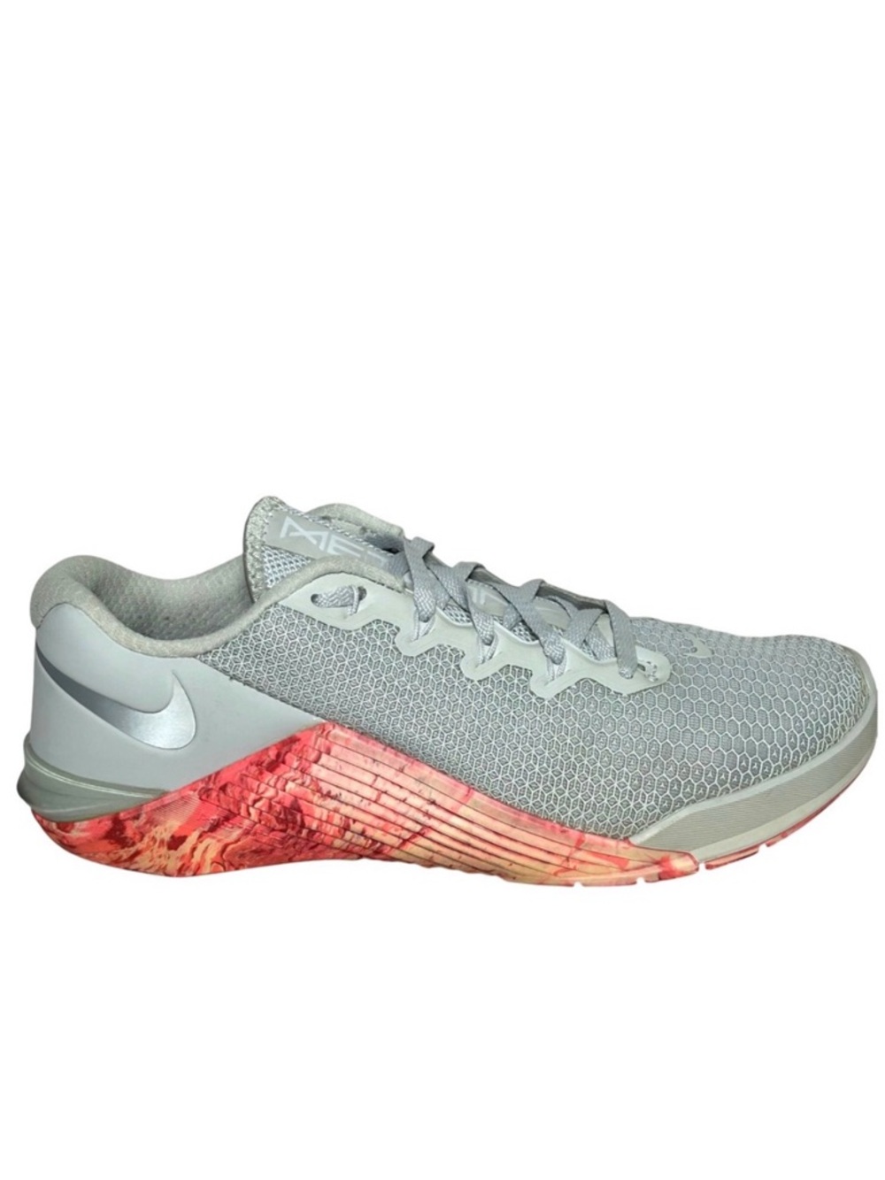 Nike Metcon 5 Women's Training Shoes Platinum Pink Marble Size 8 AO2982 004‎
